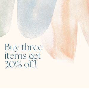 BUY 3 GET 30% OFF!!!